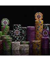 Slickblue Rock & Roll Poker Chips (25-Pack) – Clay Composite, $500 Value for High-Stakes Poker Games