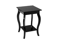 Slickblue Stylish Nightstand End Table Wood Finish - Set of 2