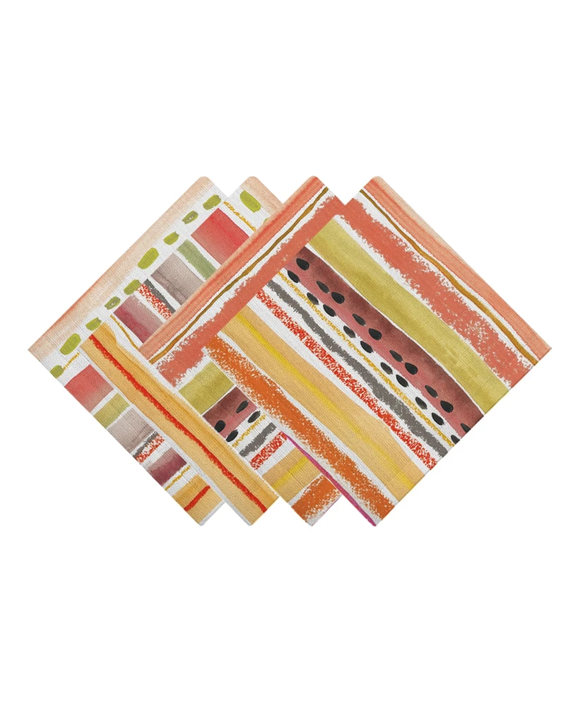 Laural Home Harvest Snippets Set of 4 Napkin, 20" x 20"
