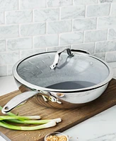 GreenPan Valencia Pro Stainless Steel 12" Wok with Lid