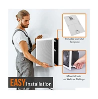 Pyle 6.5" In-Wall / In-Ceiling 2-Way Speakers - Flush Mount, Titanium Dome Tweeters, 360W Max Power Output