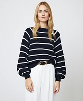 French Connection Women's Lily Mozart Cotton Striped Sweater