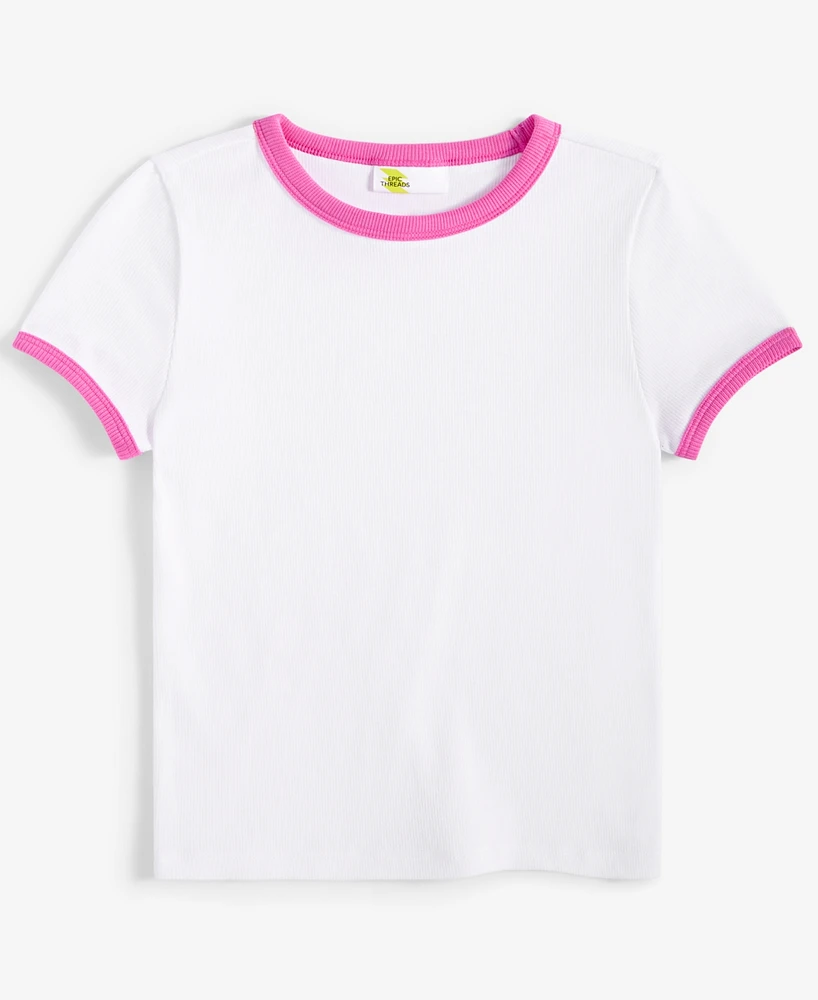 Epic Threads Kid Girl Rib Baby Tee, Exclusively at Macy's