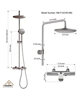 Casainc 3 Functions Thermostatic shower system with Rough-in Valve