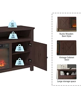 Boyel Living Tv Stand Fits TVs up to inches with Electric Fireplace