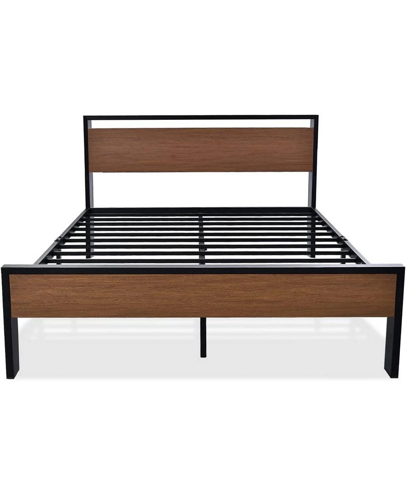 Slickblue Platform Bed with Headboard and Footboard for Stylish and Supportive Bedroom Design