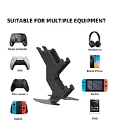 Nbcp Controller Holder, Game Controller Rack Headset Stand for Xbox Series X S/Xbox one / PS5 / PS4 / Ns/Pc/Headset, Aluminum Metal Headset Mount Univ