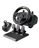 Nbcp Xbox One Racing Wheel with Hall Effect Pedals, 900°/ 1080° Rotation Steering Wheel, Dual-Motor Feedback, Compatible with Xbox Series X|