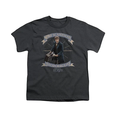 Fantastic Beasts Boys Newt Scamander Short Sleeve Tee / T-Shirt