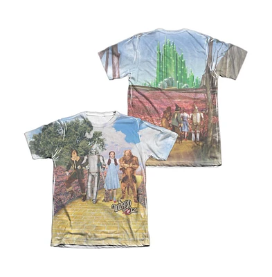 Wizard Of Oz Men's On The Road (Front/Back Print) Adult Poly/Cotton Short Sleeve Tee / T-Shirt