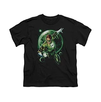 Green Lantern Boys Galaxy Glow Short Sleeve Juvenile Tee / T-Shirt