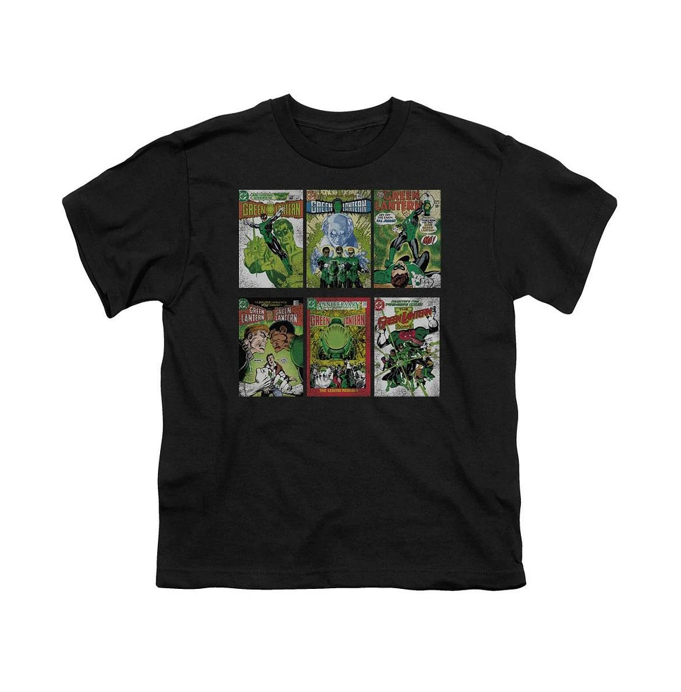 Green Lantern Boys Gl Covers Short Sleeve Juvenile Tee / T-Shirt