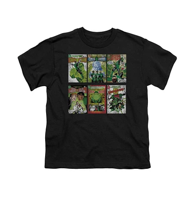 Green Lantern Boys Gl Covers Short Sleeve Juvenile Tee / T-Shirt