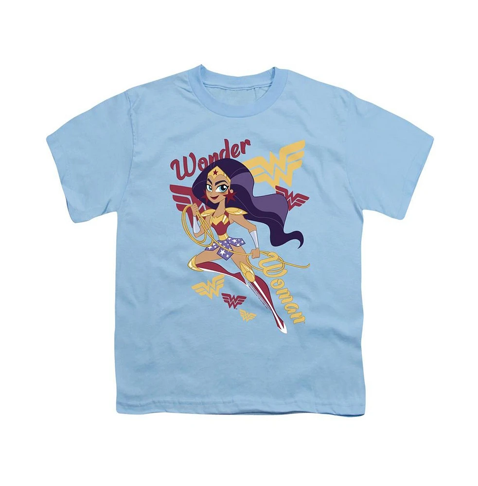 Dc Superhero Girls Boys Comics Wonder Woman Short Sleeve Juvenile Tee / T-Shirt