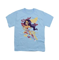 Dc Superhero Girls Boys Comics Wonder Woman Short Sleeve Juvenile Tee / T-Shirt