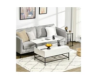 Slickblue Modern Lift Top Coffee Table with Hidden Storage Metal Legs