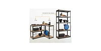 Slickblue Heavy-Duty 5-Tier Adjustable Shelving Unit for Garage Storage and Organization