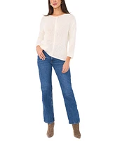 Vince Camuto Women's Center-Seam Crewneck Sweater
