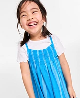 Epic Threads Toddler Girls T-Shirt & Striped Dress, 2 Piece Set, Exclusively at Macy's