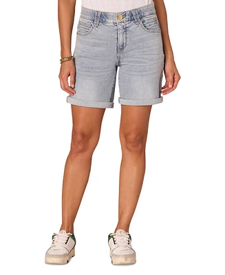 Democracy Petite Absolution Cuffed Denim Shorts