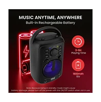 Pyle 4” Portable Wireless Bt Streaming Speaker