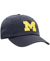 Top of the World Men's Navy Michigan Wolverines Team Logo Washed Adjustable Hat