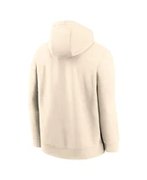 Nike Men's Cream Ohio State Buckeyes Arch Logo Pullover Hoodie