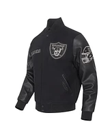 Pro Standard Men's Black Las Vegas Raiders Full-Zip Varsity Jacket