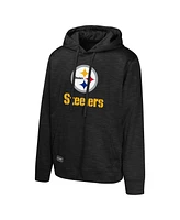 Outerstuff Men's Black Pittsburgh Steelers Streak Fleece Pullover Hoodie