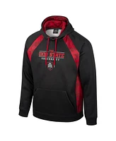 Colosseum Men's Black Ohio State Buckeyes Big Tall On Honor Pullover Hoodie