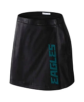 Wear by Erin Andrews x Gracie Hunt Women's Black Philadelphia Eagles Wrap Skirt