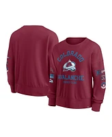 Fanatics Women's Burgundy Colorado Avalanche Go Team Pullover Sweatshirt