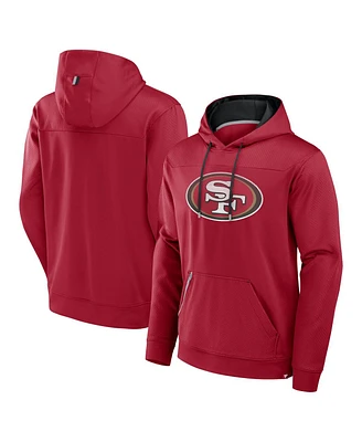 Fanatics Men's Scarlet San Francisco 49ers Defender Pullover Hoodie