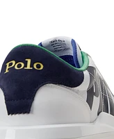 Polo Ralph Lauren Men's Train 89 Logo Leather & Oxford Sneaker