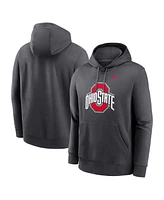 Nike Men's Anthracite Ohio State Buckeyes Primetime Evergreen Club Fleece Pullover Hoodie