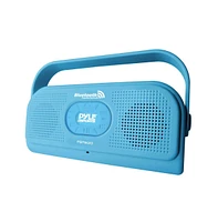 Pyle Surf Sound Bluetooth Waterproof Stereo Speaker & Hands-Free Calling (Blue)