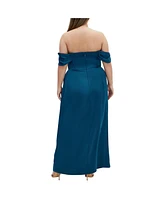 City Chic Plus Forbidden Love Maxi Dress