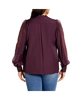 City Chic Plus Georgia Top