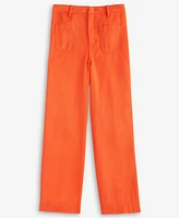 Epic Threads Little & Big Girls Twill Patch-Pocket Wide-Leg Pants