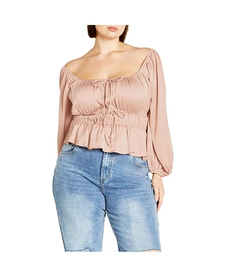 City Chic Plus Yasmine Top