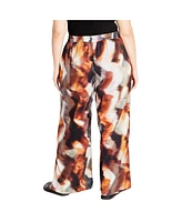 City Chic Plus Miranda Print Pant