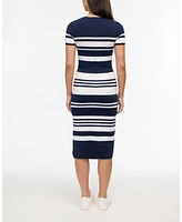 Ellen Tracy Women s Striped Knit Dress