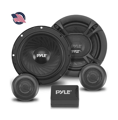 Pyle 6.5'' Two-Way Component Speaker System, 360W, Black (Pair)