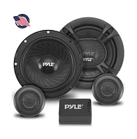 Pyle 6.5'' Two-Way Component Speaker System, 360W, Black (Pair)