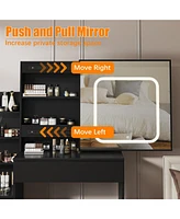 gaomon Bedroom Dresser with Electrical Outlet 4 Drawer Storage Cabinet Dresser