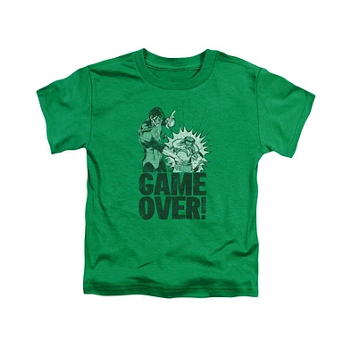 Green Lantern Toddler Girls Baby-Girls Game Over Short Sleeve Juvenile Tee / T-Shirt