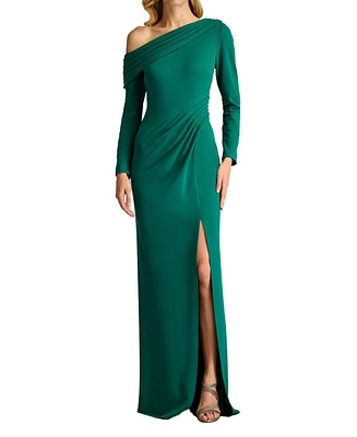 Tadashi Shoji Women's Arison Pleated Draped Gown