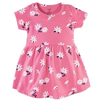 Hudson Baby Baby Girls Hudson Cotton Short-Sleeve Dresses 2pk