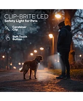 Pilot & Scout Clip-Brite Led Safety Light for Pets, High Visibility, Clip-On Led for Dogs and Cats