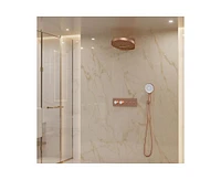 Casainc Thermostatic Complete Rainfall Shower System with Rough in-Valve